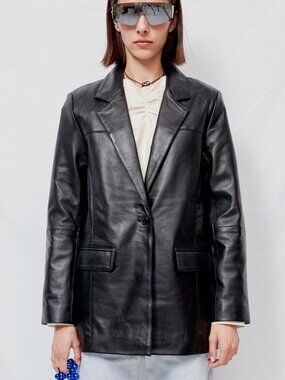 Deadwood Lambskin Brooke Blazer Size 42